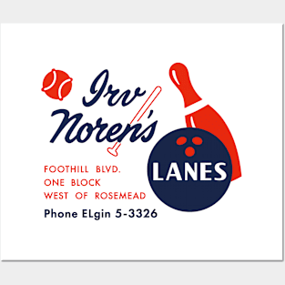 Irv Noren's Lanes_RED Posters and Art